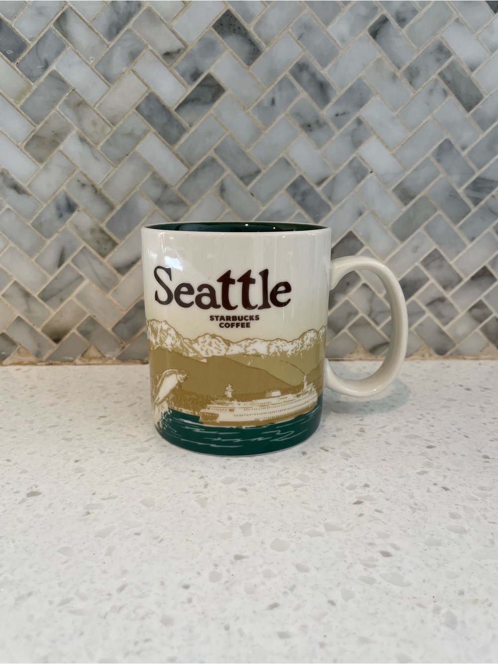 Starbucks 2012 Seattle City Global Icon Collectible Coffee Mug Large Mug PNW